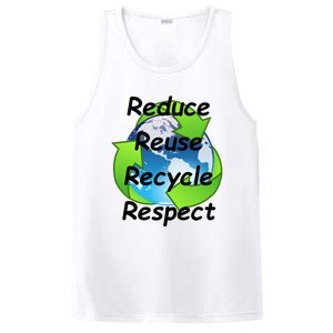 Reduce Reuse Recycle And Respect Earth Day PosiCharge Competitor Tank