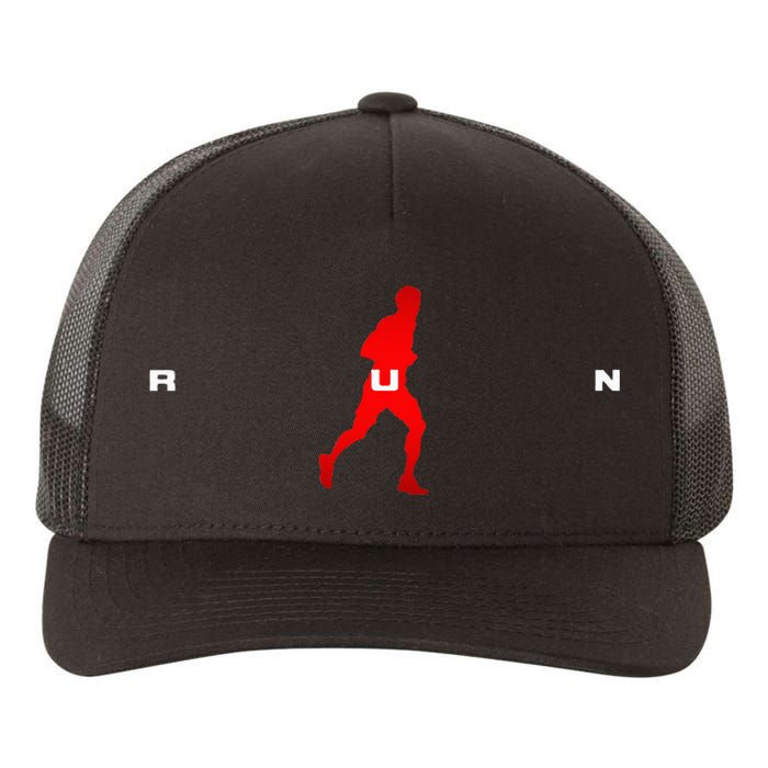 Runner Running Yupoong Adult 5-Panel Trucker Hat