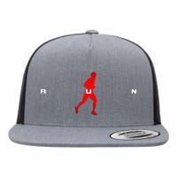 Runner Running Flat Bill Trucker Hat