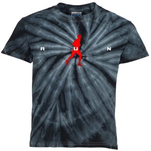 Runner Running Kids Tie-Dye T-Shirt