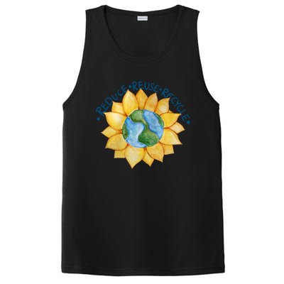 Reduce Reuse Recycle Earth Day Gift PosiCharge Competitor Tank