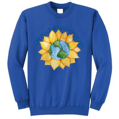 Reduce Reuse Recycle Earth Day Gift Tall Sweatshirt