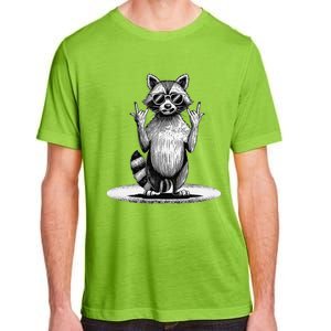 Retro Raccoon Rock Music Giftsfunny Raccoon Adult ChromaSoft Performance T-Shirt