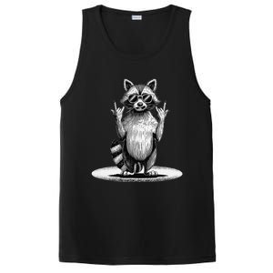 Retro Raccoon Rock Music Giftsfunny Raccoon PosiCharge Competitor Tank