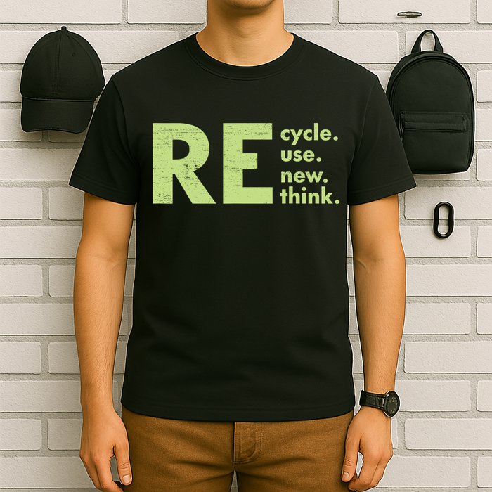 Recycle Reuse Renew Rethink Crisis Activism T-Shirt