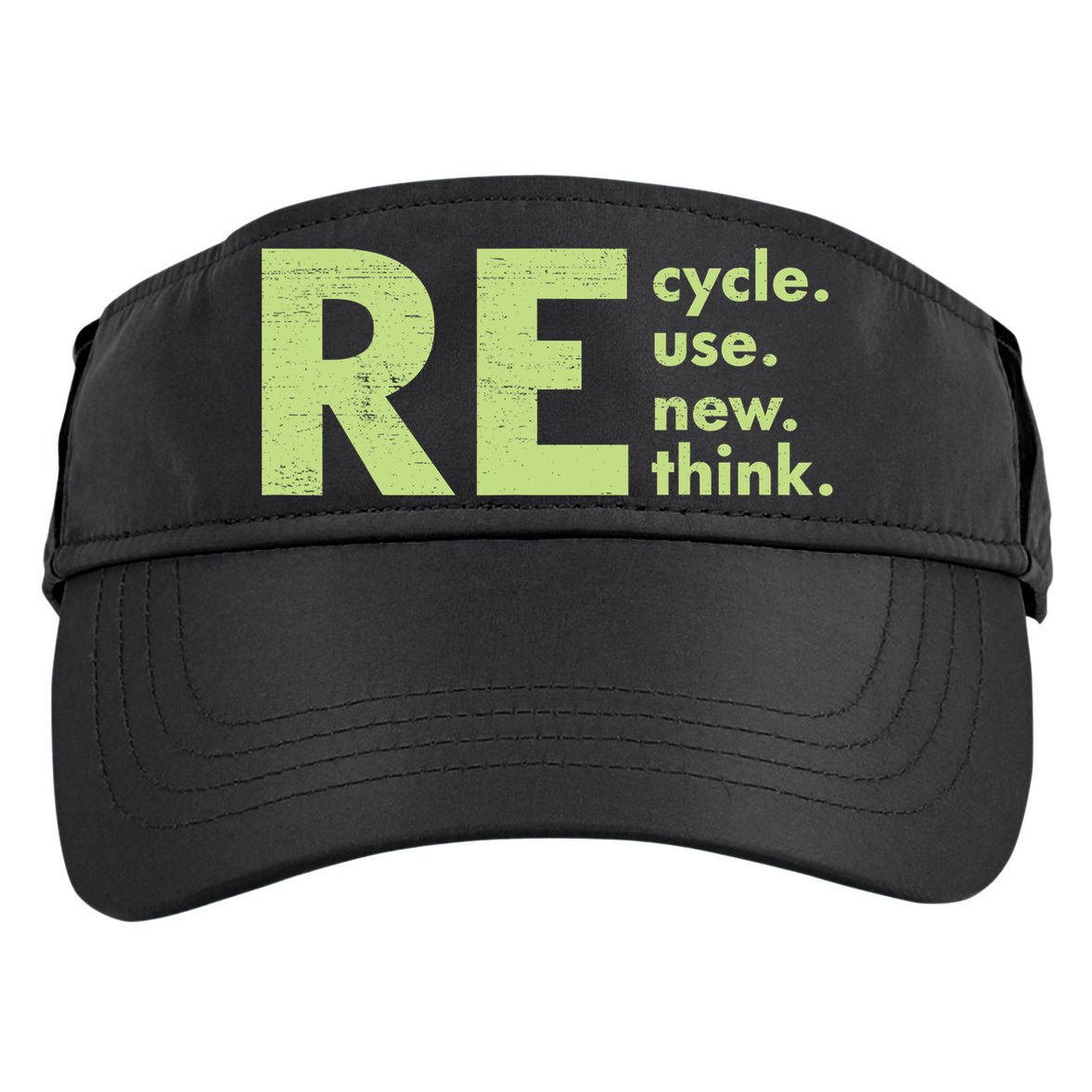 Recycle Reuse Renew Rethink Crisis Activism Adult Drive Performance Visor