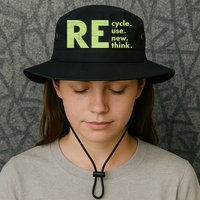 Recycle Reuse Renew Rethink Crisis Activism Bucket Hat