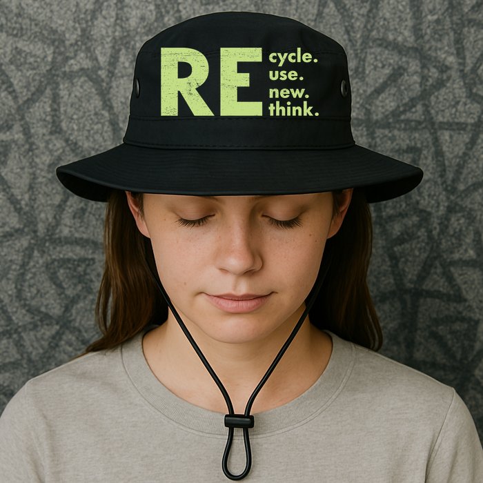 Recycle Reuse Renew Rethink Crisis Activism Bucket Hat