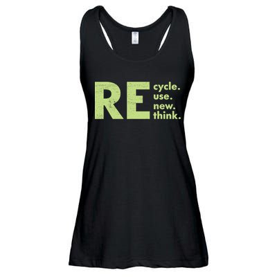 Recycle Reuse Renew Rethink Crisis Activism Ladies Essential Flowy Tank