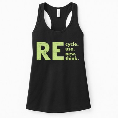 Recycle Reuse Renew Rethink Crisis Activism Womens Tank Top