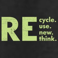 Recycle Reuse Renew Rethink Crisis Activism Golf Towel