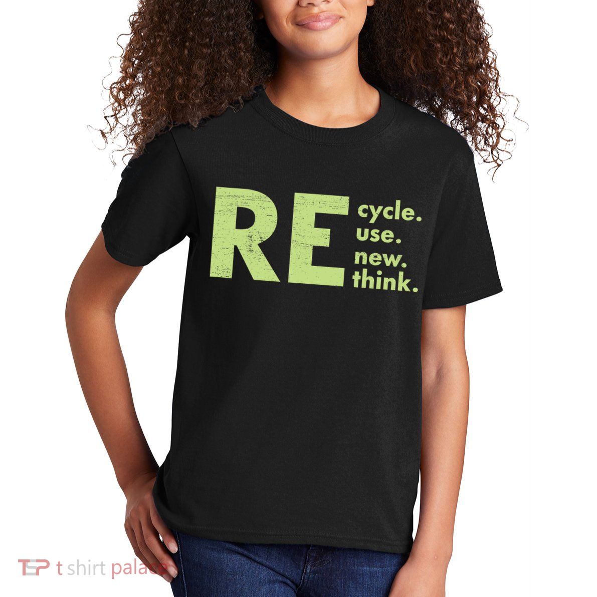Recycle Reuse Renew Rethink Crisis Activism Kids T-Shirt