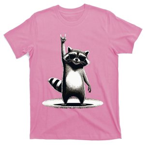 Retro Raccoon Rock Music T-Shirt