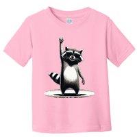 Retro Raccoon Rock Music Toddler T-Shirt