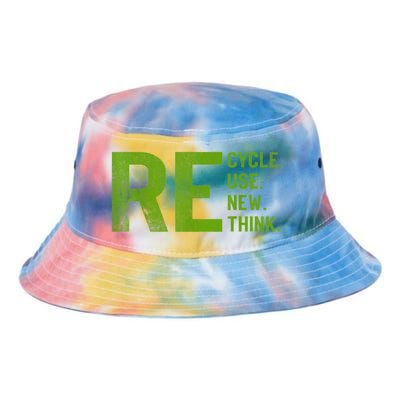 Recycle Reuse Renew Rethink Earth Day 22 April Crisis Environmental Activism Tie Dye Newport Bucket Hat