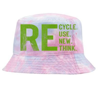 Recycle Reuse Renew Rethink Earth Day 22 April Crisis Environmental Activism Tie-Dyed Bucket Hat