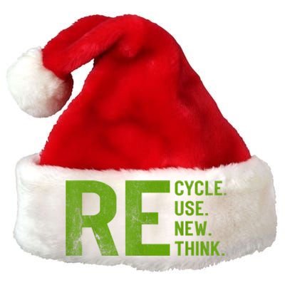 Recycle Reuse Renew Rethink Earth Day 22 April Crisis Environmental Activism Premium Christmas Santa Hat