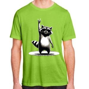 Retro Raccoon Rock Music Gift Funny Raccoon Adult ChromaSoft Performance T-Shirt