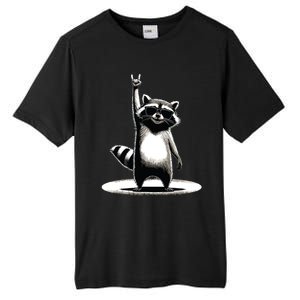 Retro Raccoon Rock Music Gift Funny Raccoon Tall Fusion ChromaSoft Performance T-Shirt