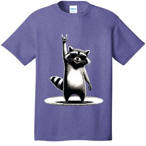 Retro Raccoon Rock Music Gift Funny Raccoon T-Shirt