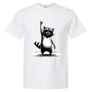 Retro Raccoon Rock Music Gift Funny Raccoon Garment-Dyed Heavyweight T-Shirt