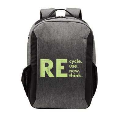 Recycle Reuse Renew Rethink Crisis Environmental Activism Vector Backpack