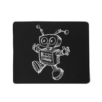 Robot Robotics Retro Art Science Toy Vintage Mousepad