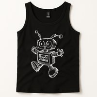 Robot Robotics Retro Art Science Toy Vintage Tank Top