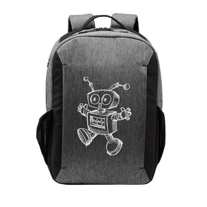 Robot Robotics Retro Art Science Toy Vintage Vector Backpack