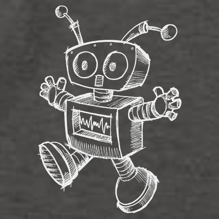 Robot Robotics Retro Art Science Toy Vintage Vector Backpack