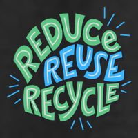 Reduce Reuse Recycle Green Design Gift Adult Drive Performance Visor
