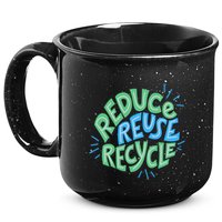 Reduce Reuse Recycle Green Design Gift 15oz Campfire Ceramic Mug
