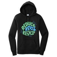Reduce Reuse Recycle Green Design Gift Women's Pullover Hoodie