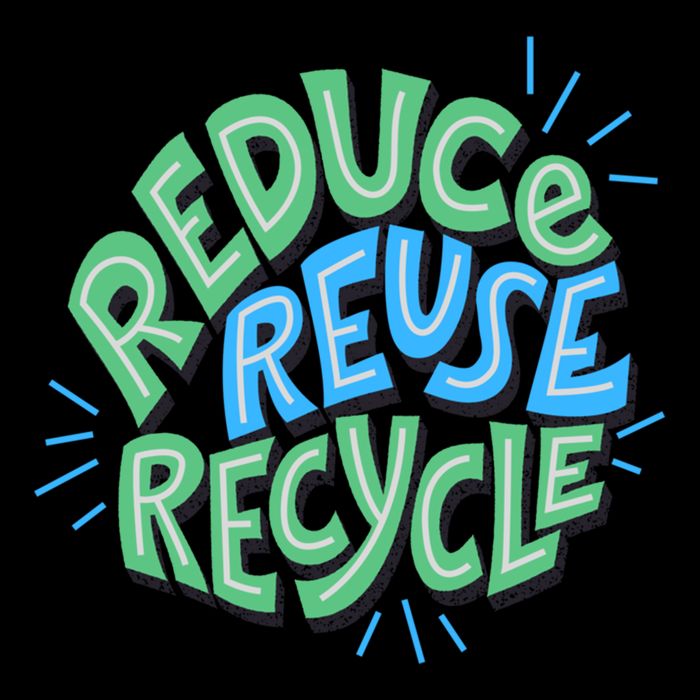 Reduce Reuse Recycle Green Design Gift 16oz Travel Tumbler