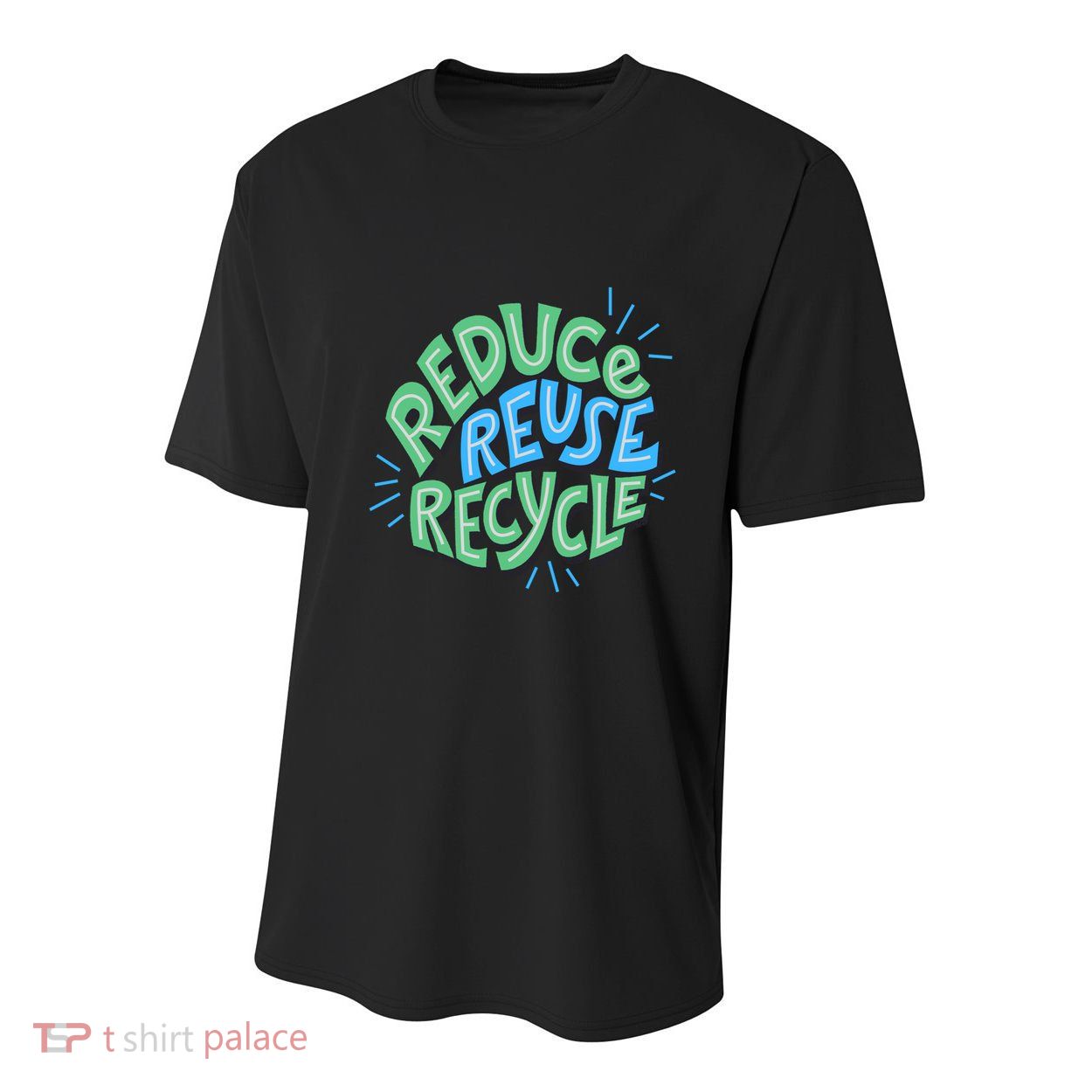 Reduce Reuse Recycle Green Design Gift Youth Performance Sprint T-Shirt