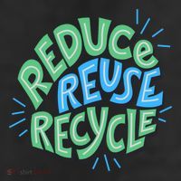 Reduce Reuse Recycle Green Design Gift Trucker Hat