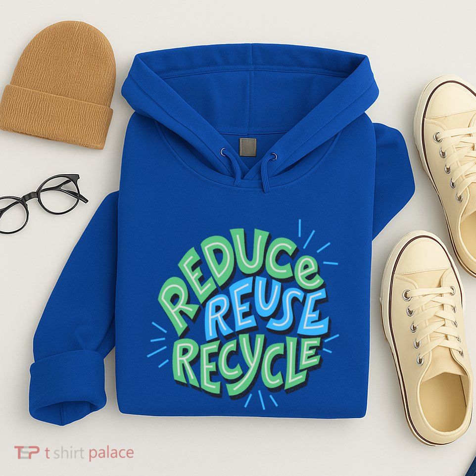 Reduce Reuse Recycle Green Design Gift Hoodie