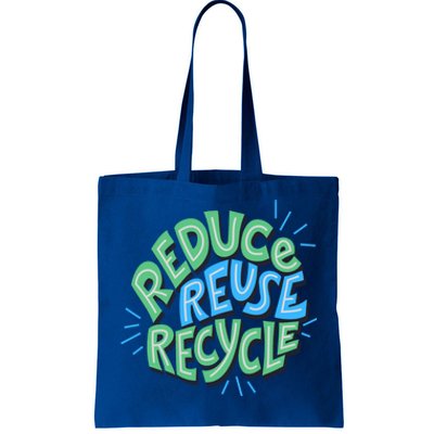 Reduce Reuse Recycle Green Design Gift Tote Bag