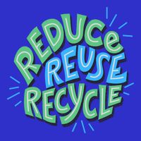 Reduce Reuse Recycle Green Design Gift Poster