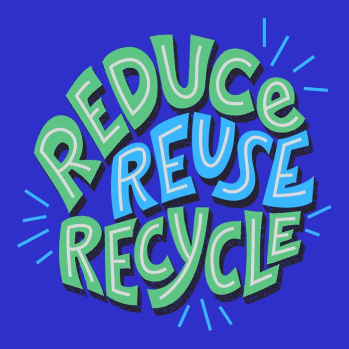 Reduce Reuse Recycle Green Design Gift Poster
