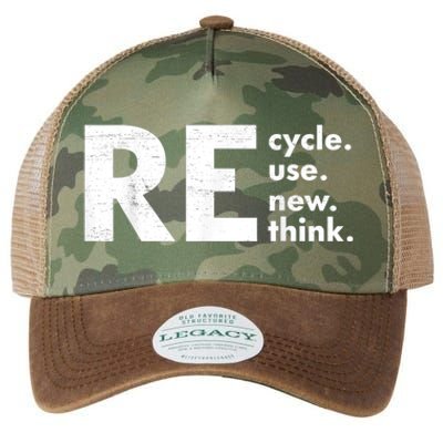 Recycle Reuse Renew Rethink Crisis Environmental Activism Legacy Tie Dye Trucker Hat