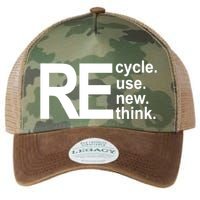 Recycle Recycle Reuse Renew Rethink Legacy Tie Dye Trucker Hat