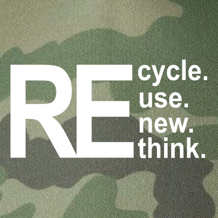 Recycle Recycle Reuse Renew Rethink Legacy Tie Dye Trucker Hat