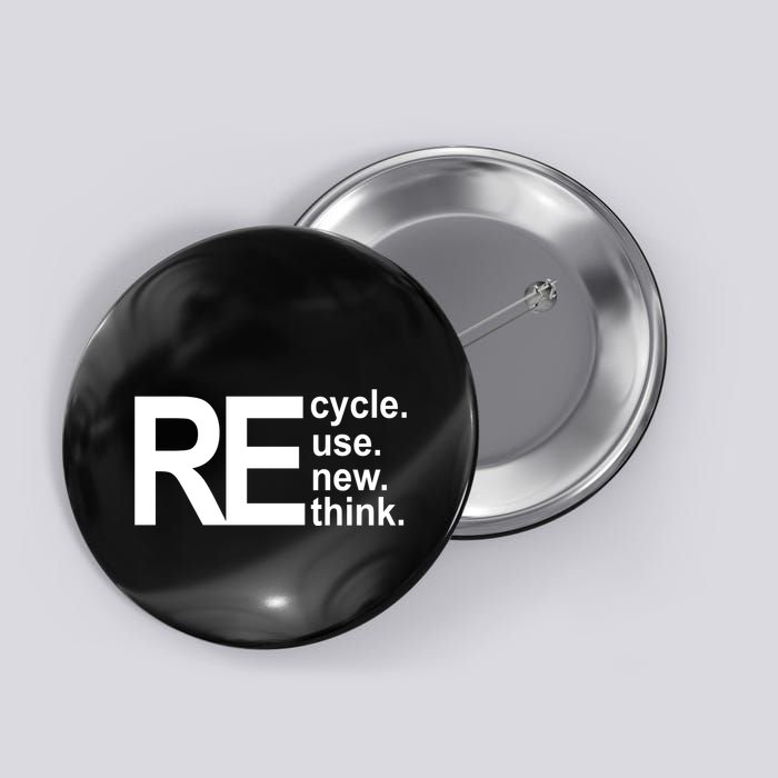 Recycle Recycle Reuse Renew Rethink Button