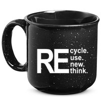 Recycle Recycle Reuse Renew Rethink 15oz Campfire Ceramic Mug