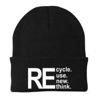Recycle Recycle Reuse Renew Rethink Beanie