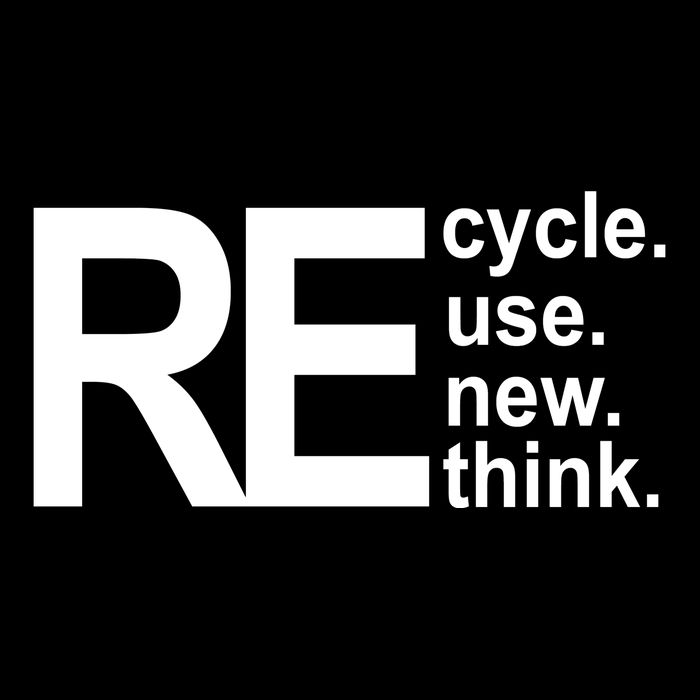Recycle Recycle Reuse Renew Rethink Flatbill Hat