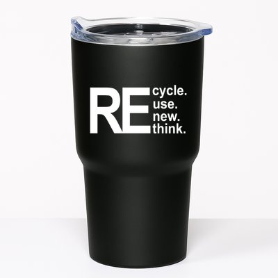 Recycle Recycle Reuse Renew Rethink Tumbler