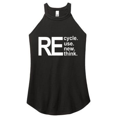 Recycle Recycle Reuse Renew Rethink Women's Perfect Tri Rocker Tank