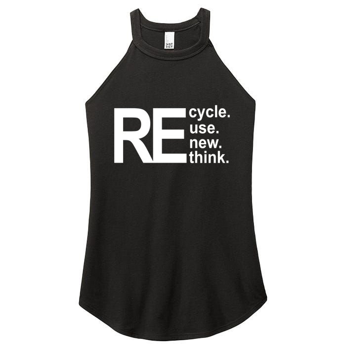 Recycle Recycle Reuse Renew Rethink Women's Perfect Tri Rocker Tank